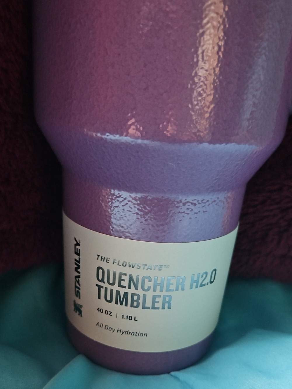 Stanley Purple Travel Tumbler with Handle and Straw - Picture 2 of 7